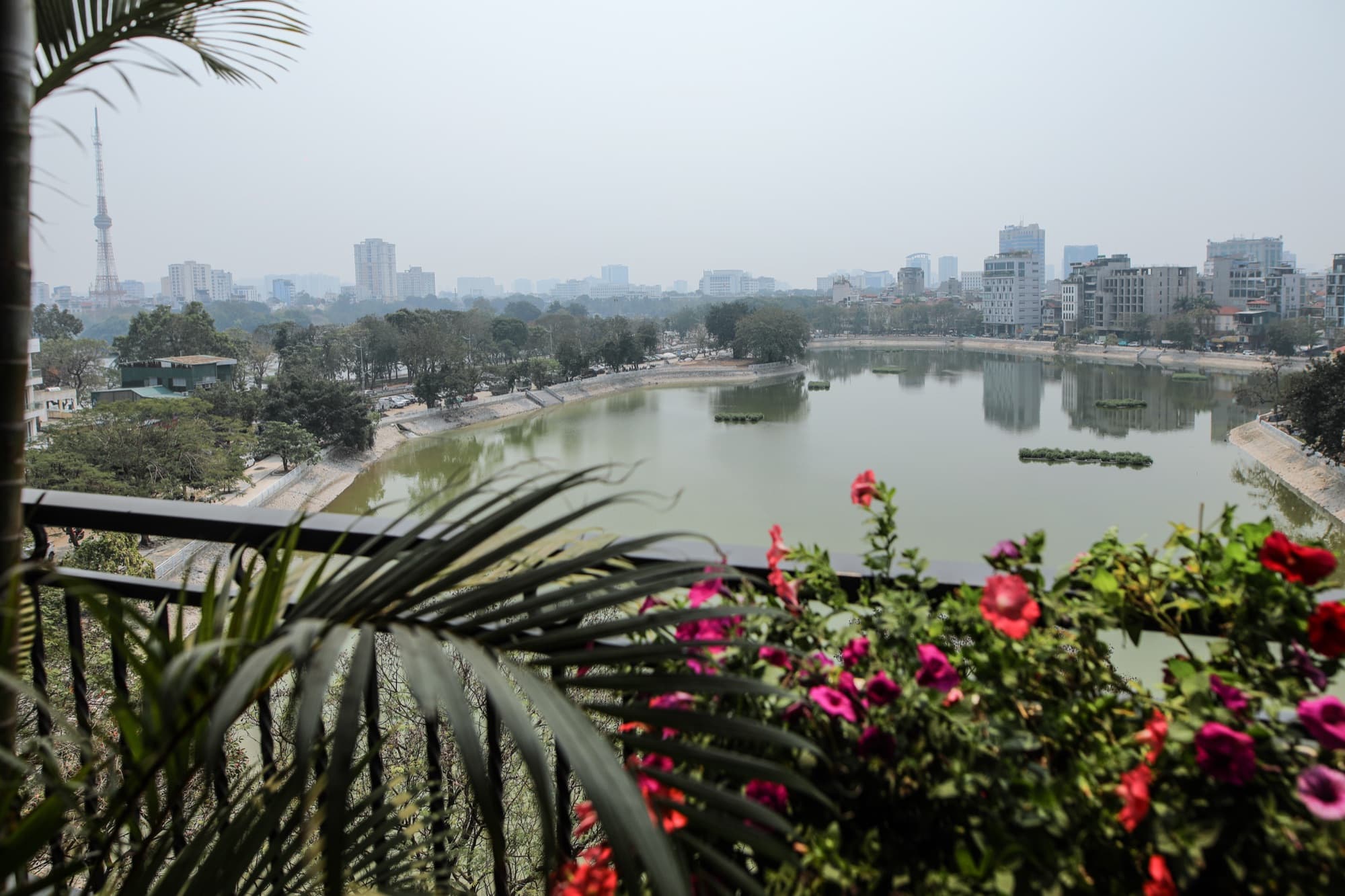 Ba Mau Lake seen from an AN Residence balcony
